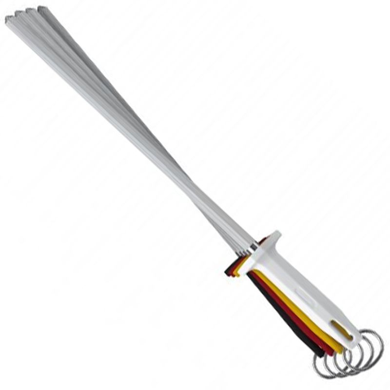 Chaira-Para-Facas-30cm-Haste-Estriada-Preta-Starrett-BKB407-12-ANT-Ferramentas