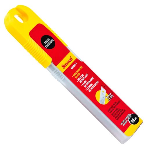 Lâmina Para Estilete Reta Larga 18mm 10 Peças Starrett KS06R-1