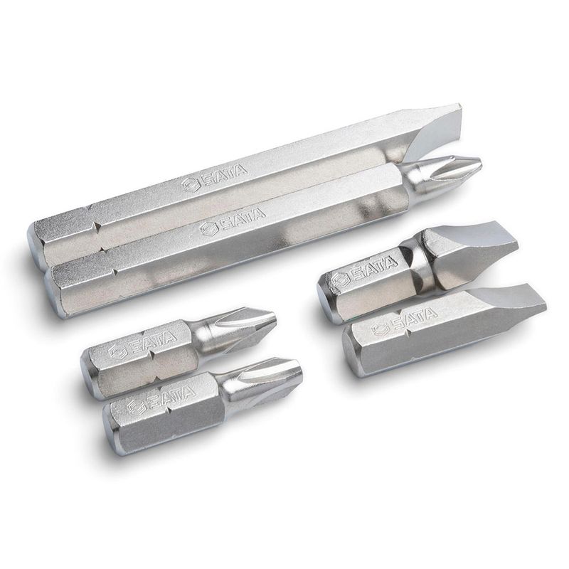 Jogo-de-Chave-Fenda-8x70mm---8x30mm---10x30mm--Phillips-PH2x70mm-–-PH2x30mm---PH3x30mm-de-Impacto-8-Pecas-Sata-ST09602SJ---ANT-Ferramentas-