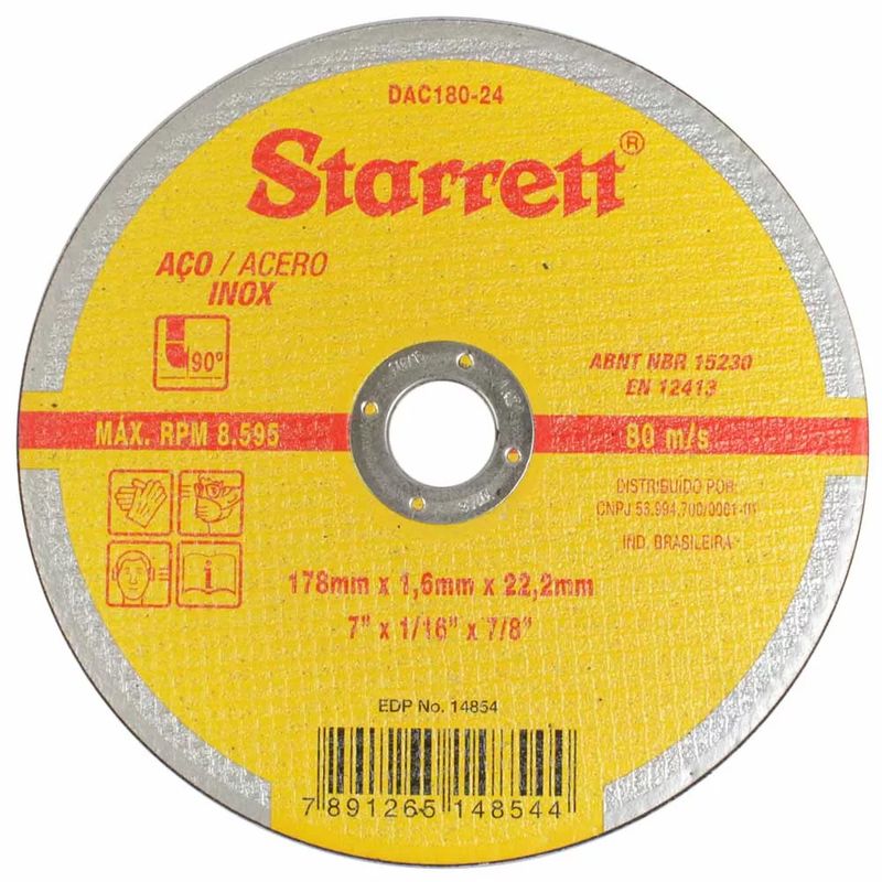 Disco-De-Corte-Para-Aco-Carbono-E-Inox-180-X-2223mm-Starrett-DAC180-24-ANT-Ferramentas