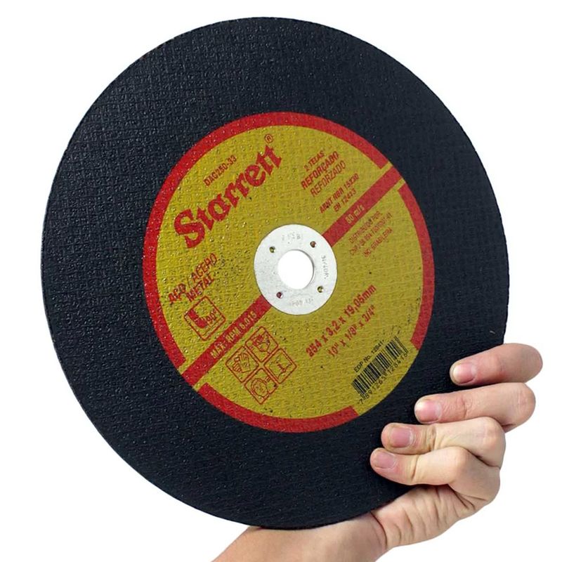 Disco-De-Corte-Exact-Para-Aco-Carbono-254-X-1905mm-Starrett-DAC250-33-ANT-Ferramentas