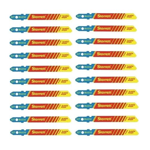 Lâmina Para Serra Tico Tico 50mm 32 Dentes 20 Peças Starrett BU232-20