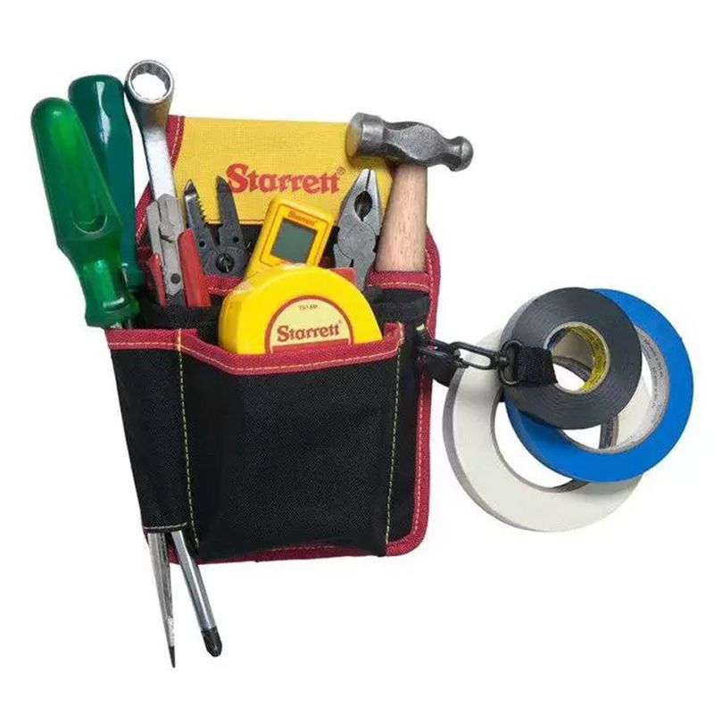 Coldre-Porta-Ferramentas-5-Bolsos-Com-Fivela-De-Engate-Starrett-POS-ANT-Ferramentas