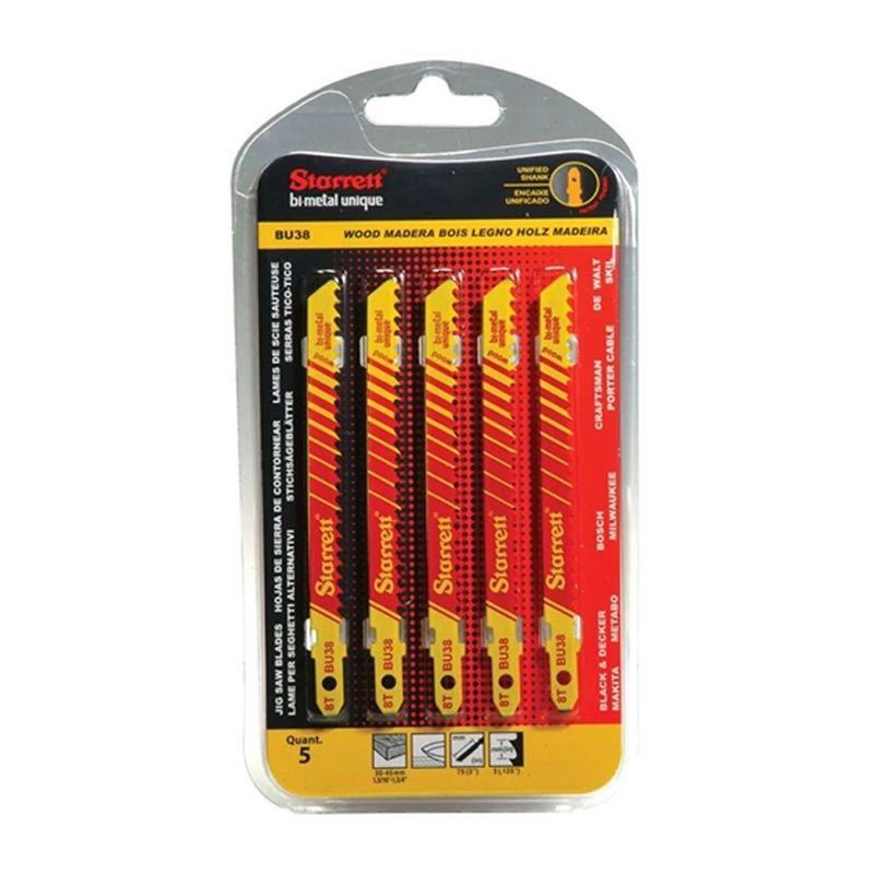 Lamina-Para-Serra-Tico-Tico-8-Dentes-5-Pecas-Starrett-BU38-ANT-Ferramentas