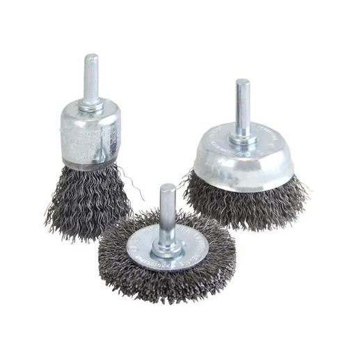 Kit Escova Hobby Ondulada De Aço Carbono 25mm 3 Peças Norton 69957307742