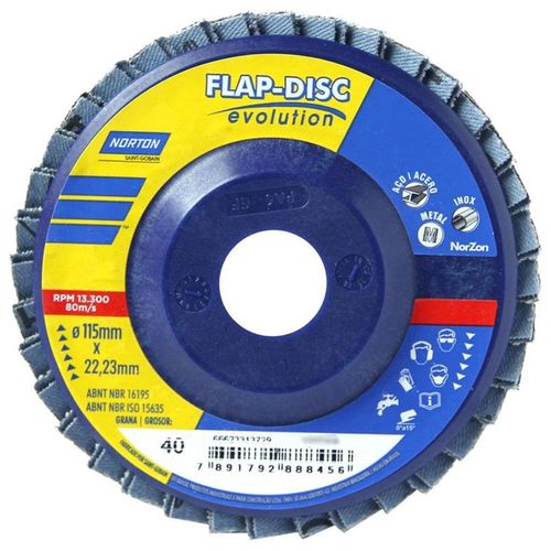 Disco Flap Evolution 115x22mm GR40 Norton R822 66623313729