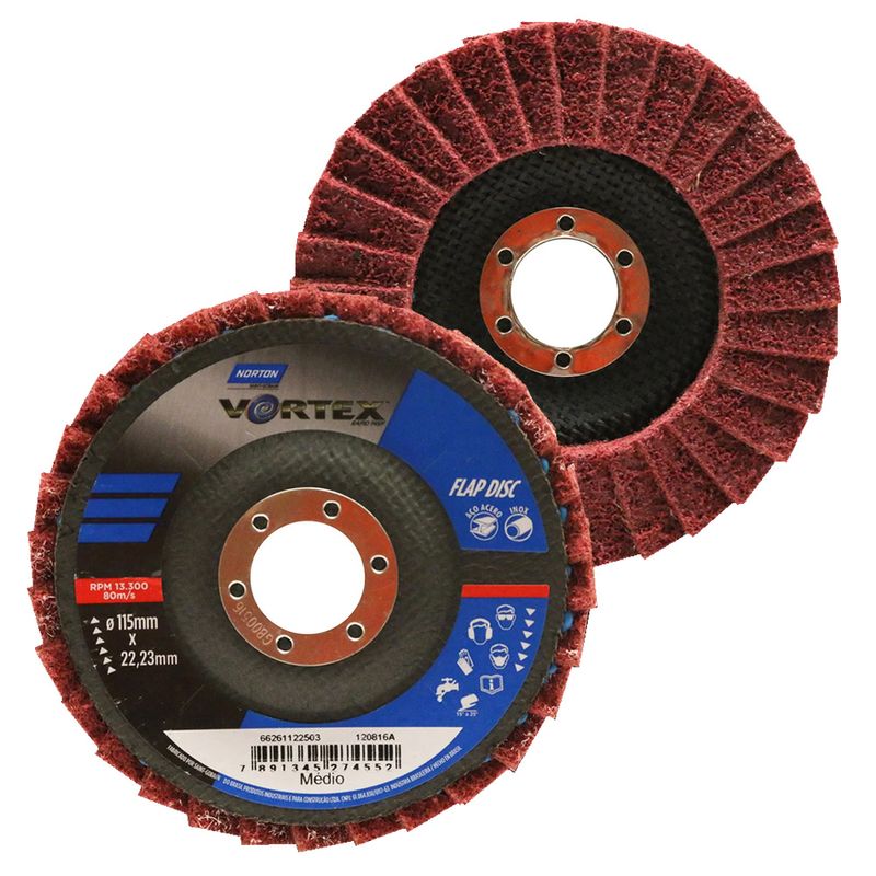 Disco-Flap-Vortex-SCM-115x22mm-Medio-Norton-66261122503-ANT-Ferramentas