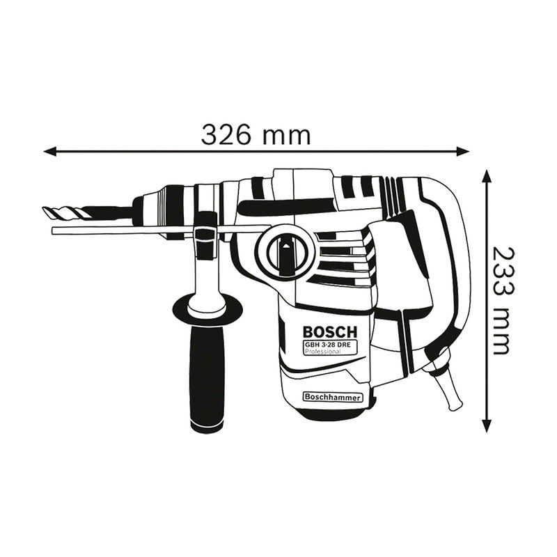 Martelete--Martelo-Rompedor-800W-SDS-Plus-Bosch-GBH-3-28-DRE-PROFESSIONAL-220V-ANT-Ferramentas