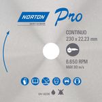 Disco-De-Corte-Diamantado-Pro-Continuo-230x5x2223mm-Norton-70184645812-ANT-Ferramentas