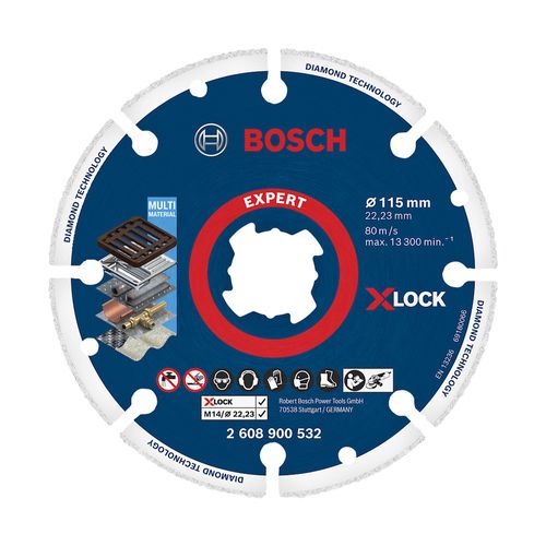 Disco de Corte Expert Diamond Metal Wheel X-Lock 115x22,23mm Bosch 2608900532
