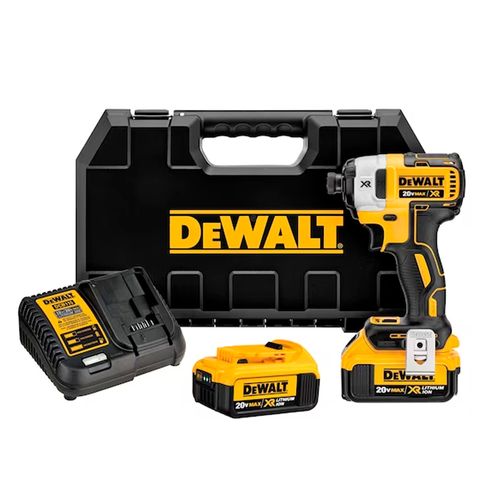 Kit Parafusadeira de Impacto 1/4" 20V 205Nm Dewalt DCF887M2-B2