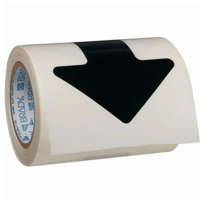 Marcador-Toughstripe-Setas-Pretas-50mmx127mm-Brady-104416-ANT-Ferramentas