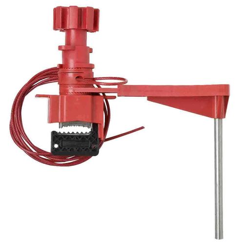 Bloqueio Universal De Segurança Grande Para Válvulas Com Cabo De Metal 2,4m Brady 51392