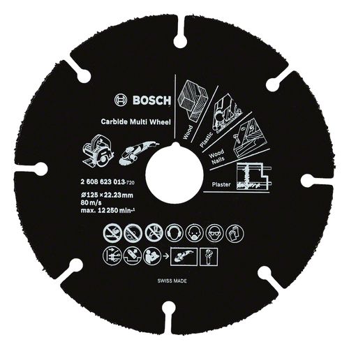 Disco de Corte Multimaterial para Esmerilhadeira 125mm Bosch 2608623013-000