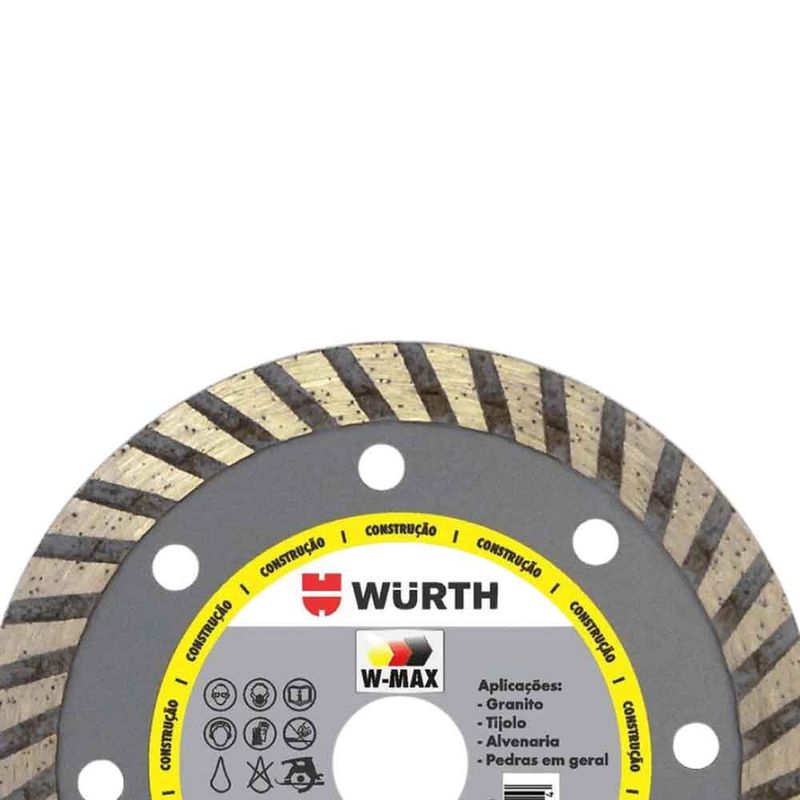 Disco-De-Corte-Diamantado-W-Max-Turbo-110mm-Wurth-0668110113-ANT-Ferramentas