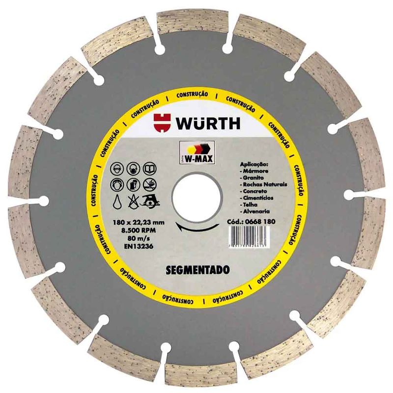 Disco-De-Corte-Diamantado-Segmentado-180mm-Wurth-0668180111-ANT-Ferramentas