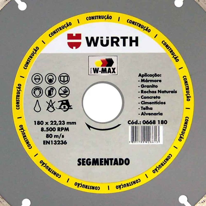 Disco-De-Corte-Diamantado-Segmentado-180mm-Wurth-0668180111-ANT-Ferramentas