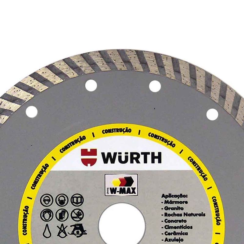 Disco-De-Corte-Diamantado-W-Max-Turbo-180mm-Wurth-0668180112-ANT-Ferramentas