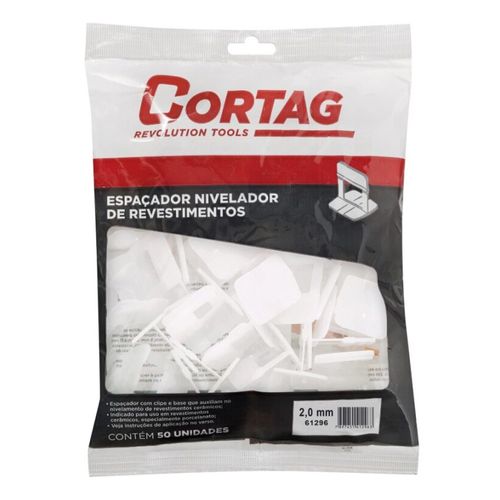 Espaçador Niverlador 2mm 50 Peças  Cortag 61296