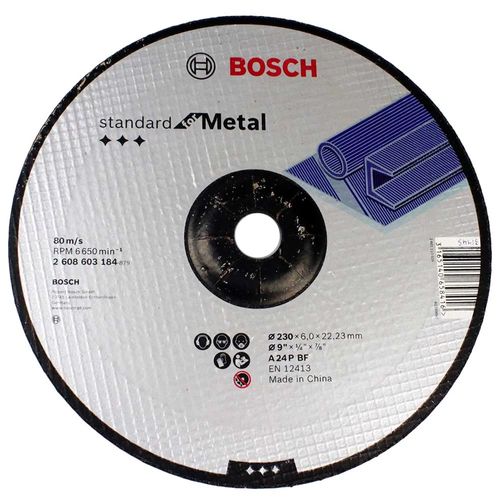 Disco De Desbaste Para Metal 230mm Bosch 2608603184-000