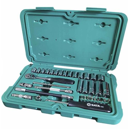 Jogo De Soquete Sextavado 1/4" 3,5 A 13mm 36 Peças Sata ST09001SJ