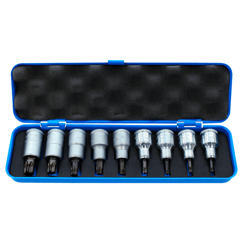 Jogo de Chaves Soquete Perfil Torx Encaixe 1/2" Gedore 024796 T20 a T60