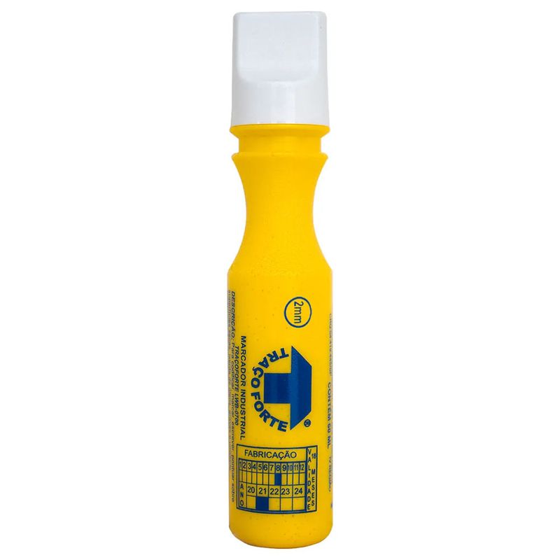 Marcador-Industrial-Amarelo-2mm-60ml-Tracoforte-040FP500-ant-ferramentas