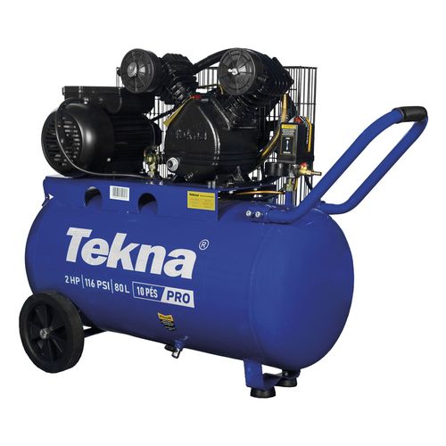 Compressor de Ar 2HP 80L Tekna CP10080P-2
