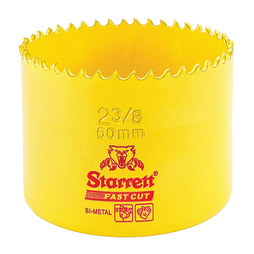Serra Copo Bimetal Passo Constante 2.3/8'' - 60mm Starrett FCH0238-G