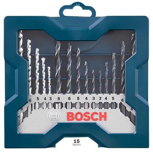 Jogo De Brocas X-LINE 3 A 8mm 15 Peças Bosch 2607017504-000