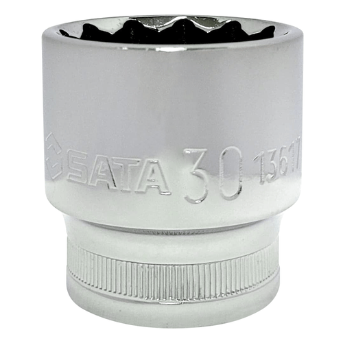 Soquete Estriado 30mm Encaixe 1/2" Sata ST13617SC