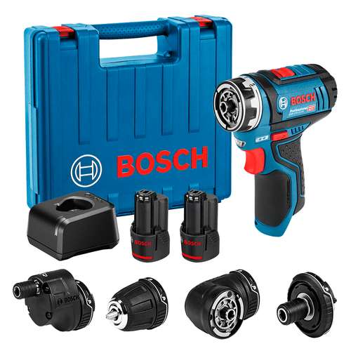 Parafusadeira e Furadeira à Bateria 5 em 1 12V Bosch GSR 12V-15 FC