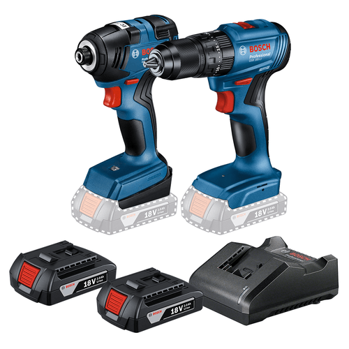 Parafusadeira e Furadeira de Impacto GSB 185-LI + Chave de Impacto Bosch GDR 18V-200