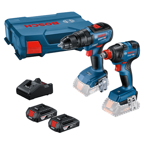 Parafusadeira GSB 18V-50 + Chave de Impacto Bosch GDX 18V-200