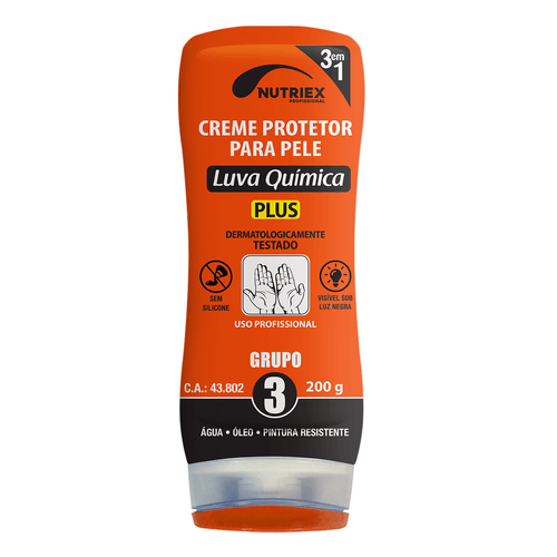 Creme Protetor para a Pele Luva Química Grupo 3 200g Nutriex 64717