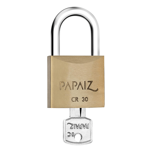Cadeado com Chave Latão Maciço 30mm CR30 Papaiz 0100300CX