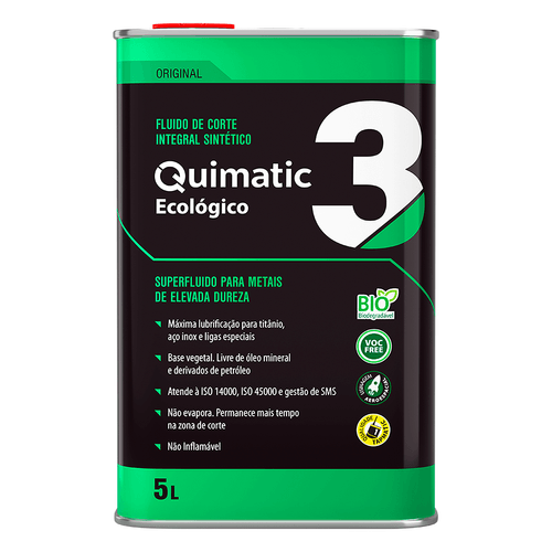 Super Fluido para Corte de Metais de Elevada Dureza 5L Quimatic 3 Tapmatic AH2
