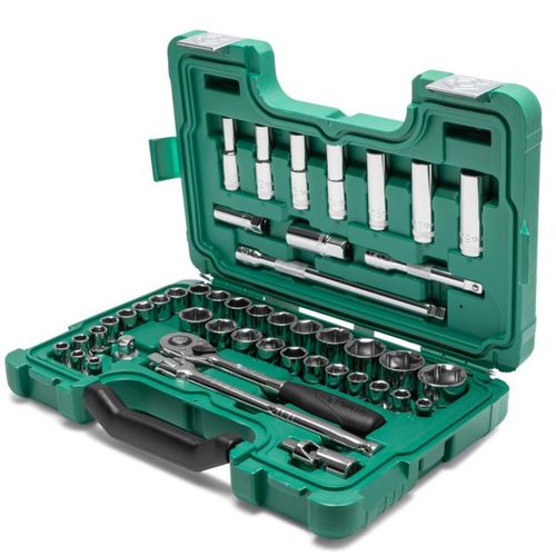 Jogo De Soquete Sextavado 1/2" 46 Peças Sata ST09006SJ