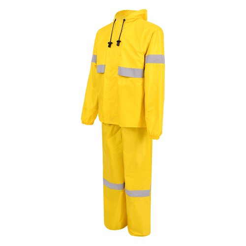 Conjunto Ventilado Impermeável de Nylon Amarelo Vértice 3120T