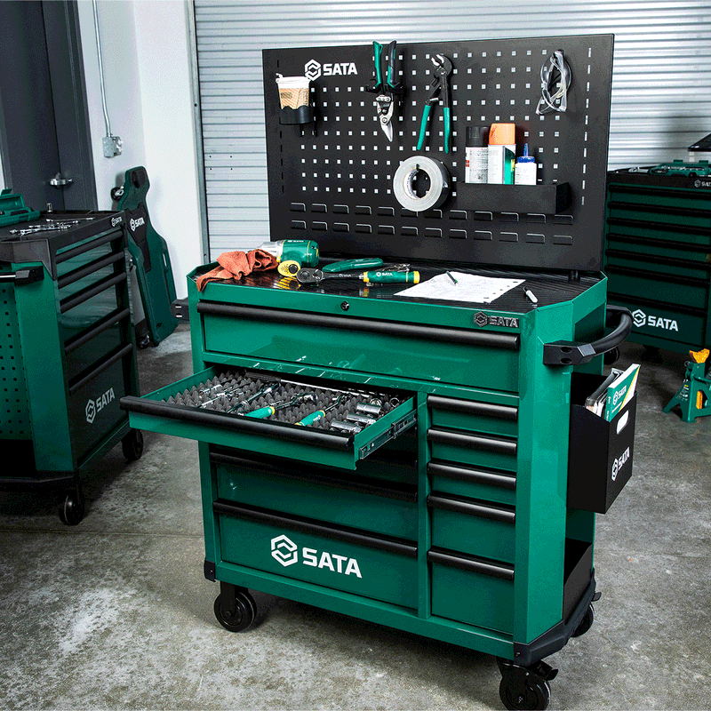 carro-para-ferramentas-verde-com-11-gavetas-sata-st95114g