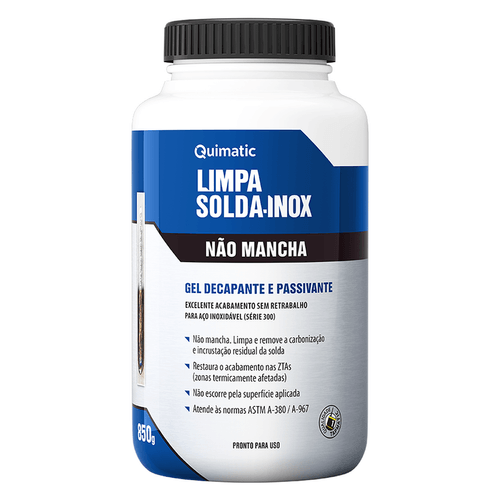 Gel Decapante Limpa Solda Inox 850g Quimatic LS1
