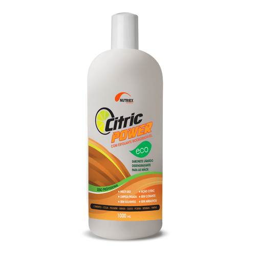 Sabonete líquido desengraxante com esfoliante Citric Power eco 1L Nutriex 63628