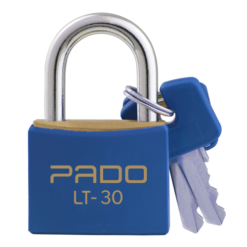 Cadeado de Latão 30mm Azul Pado LT-30