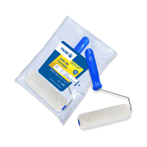 Rolo de lã de carneiro com cabo 15cm Tigre 61346150