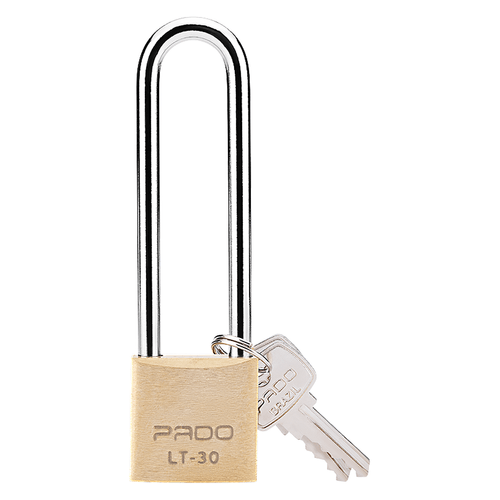Cadeado de Latão 30mm Haste Longa 75mm Pado LT-30/75