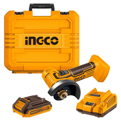 Mini Esmerilhadeira 3" 20V com Bateria P20S Ingco CAGLI76012-9