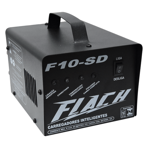 Carregador Inteligente de Baterias 10A 12V Flach F10-SD