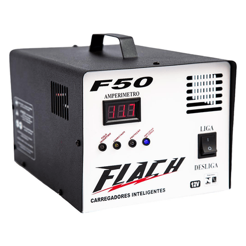 Carregador Inteligente de Baterias 50A 12V Flach F50