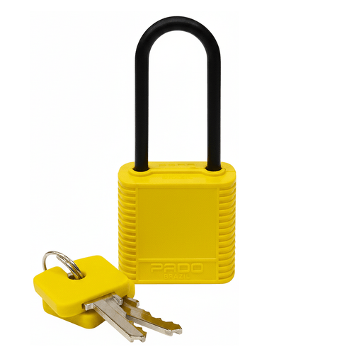Cadeado ABS de Bloqueio 34mm 02 Chaves Amarelo Pado 51022712