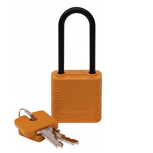 Cadeado ABS de Bloqueio 34mm 02 Chaves Laranja Pado 51022717